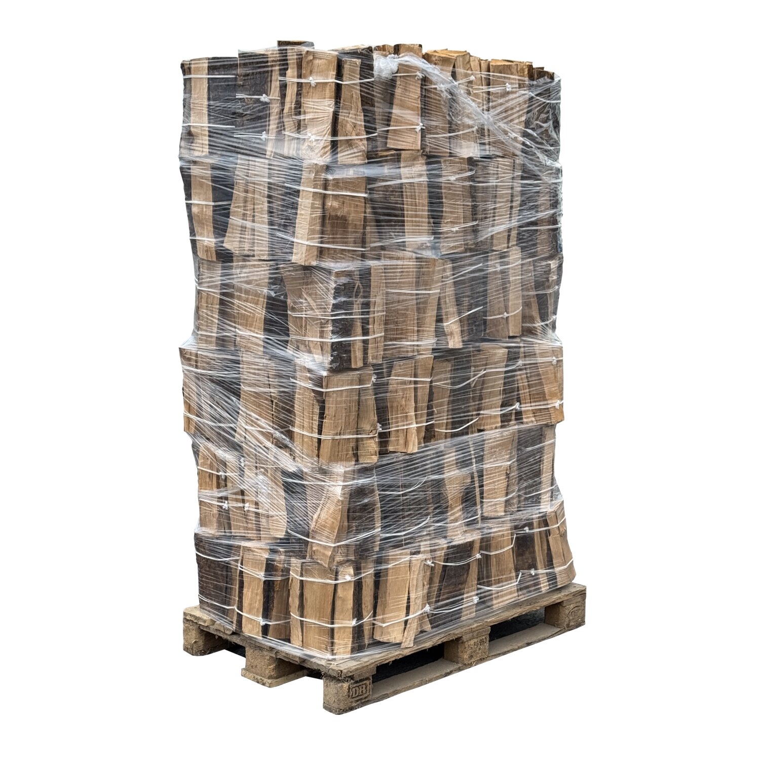 Ugnstorkad Ekved i buntar på pall, långa 38 cm bitar, 1,8 m³