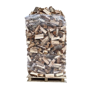 Ovntørret Birkebrænde 25 cm på palle 2,0 kasserummeter inkl. levering