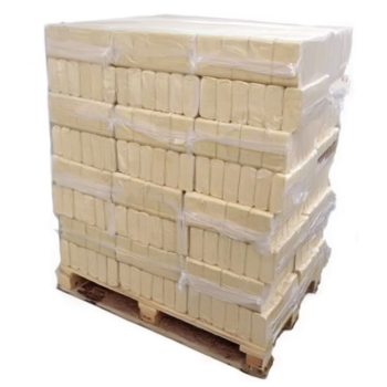 Træbriketter på palle