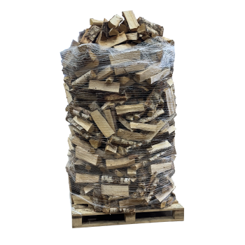 Torr Björkved på pall, långa 45 cm bitar, 2,0 m³ - inkl. frakt