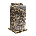 Torr lövved på pall, 2,0 m³ – inklusive frakt