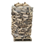 Lufttørret egebrænde på palle 2,0 kasserummeter inkl. levering (ikke tørt)