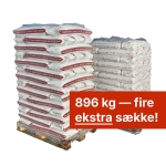 6 mm træpiller inkl. hjemmelevering 896 kg